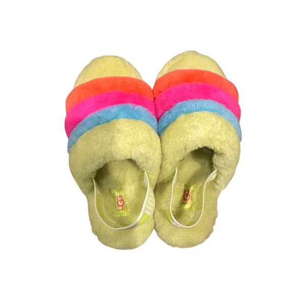 UGG women's pride fluff yeah slide slipper NWOT size 5 - Picture 1 of 4
